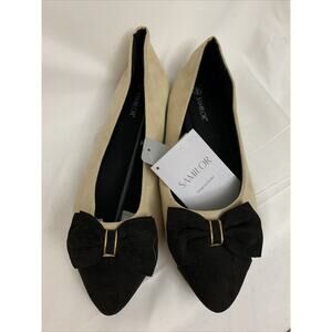 Brand New Samilor 2 Tone Womens Ballet Flats Size 9 Tan Black